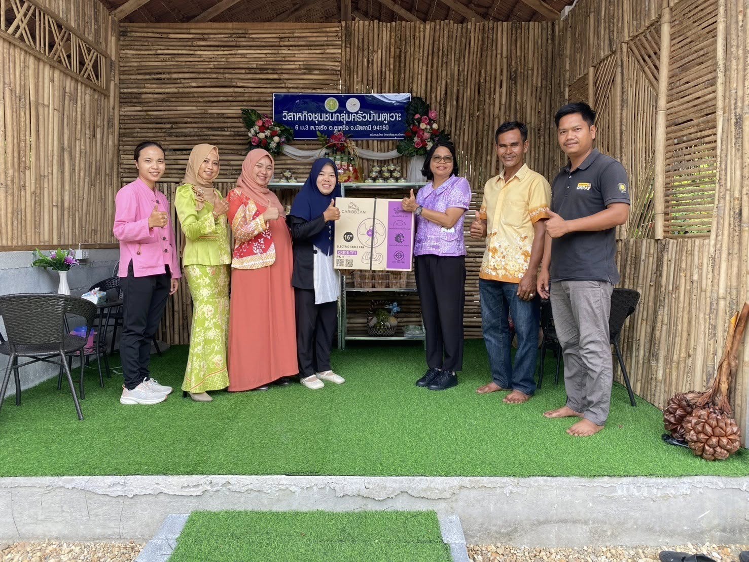 พช.ยะหริ่ง ลงพื้นที่ติดตามวิสาหกิจชุมชนกลุ่มครัวบ้านตูเวาะ 